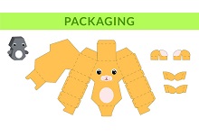 çocuklar için hazır hayvan model maketi şablonu, paper craft model animals